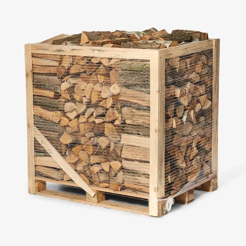 Bûches de bois de chauffage de 25 à 26 cm, 1 palette RM